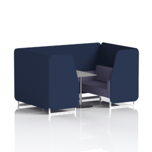 Brixworth Booth With White Legs And Grey Table In Two Tone - Image 50