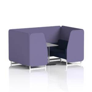 Brixworth Booth With White Legs And Grey Table In Two Tone - Image 52