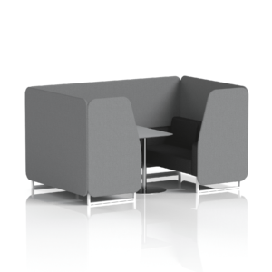Brixworth Booth With White Legs And Grey Table In Two Tone - Image 53