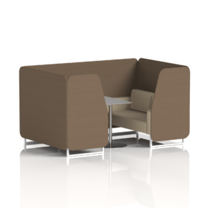 Brixworth Booth With White Legs And Grey Table In Two Tone - Image 57