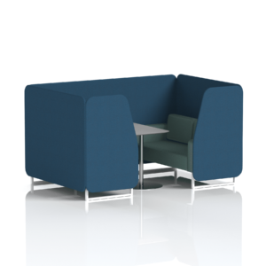 Brixworth Booth With White Legs And Grey Table In Two Tone - Image 59