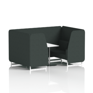 Brixworth Booth With White Legs And White Table In Single Tone - Image 32