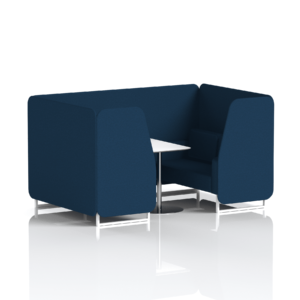 Brixworth Booth With White Legs And White Table In Single Tone - Image 38