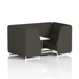 Brixworth Booth With White Legs And White Table In Single Tone - Image 46