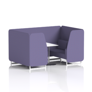 Brixworth Booth With White Legs And White Table In Single Tone - Image 52