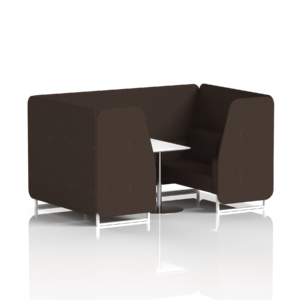 Brixworth Booth With White Legs And White Table In Single Tone - Image 54
