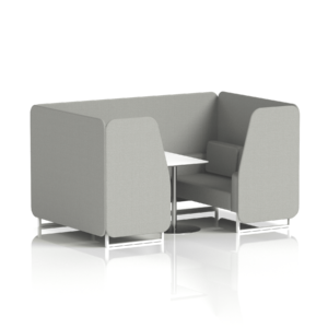 Brixworth Booth With White Legs And White Table In Single Tone - Image 58
