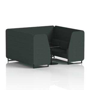 Brixworth Booth With Black Legs And Black Table In Single Tone - Image 62