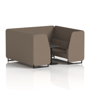 Brixworth Booth With Black Legs And Black Table In Single Tone - Image 72