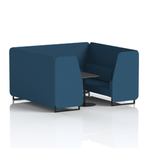Brixworth Booth With Black Legs And Black Table In Single Tone - Image 89