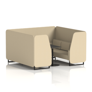 Brixworth Booth With Black Legs And Black Table In Single Tone - Image 90