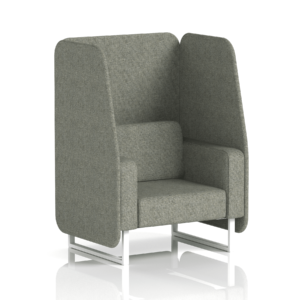 Brixworth Open Booth With White Legs in Single Tone - Image 7