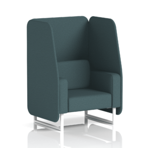 Brixworth Open Booth With White Legs in Single Tone - Image 12