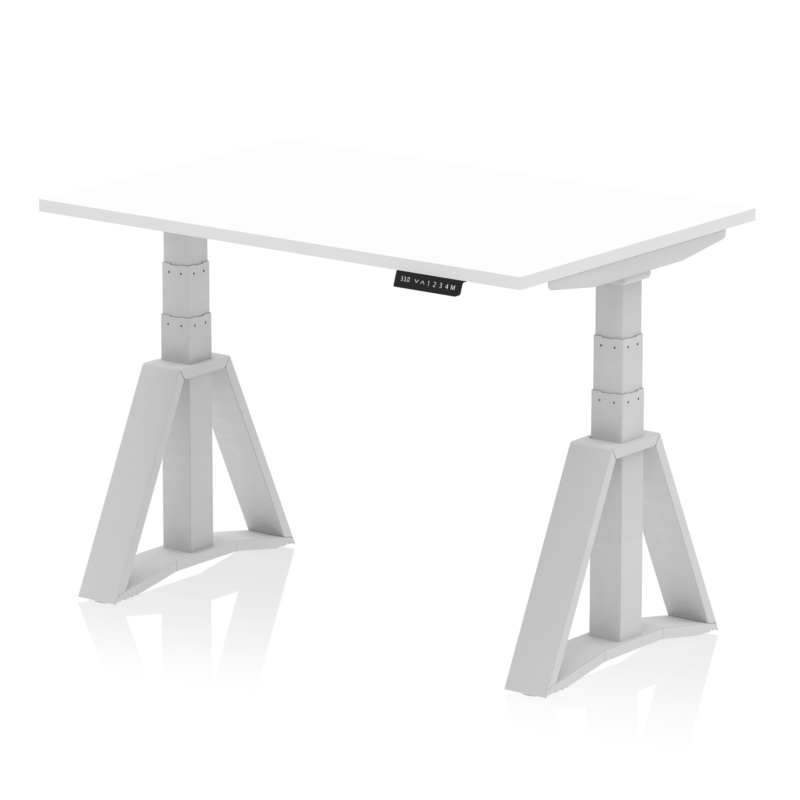Air Height Adjustable Desk without Cable Ports With Piste Foot - Image 9