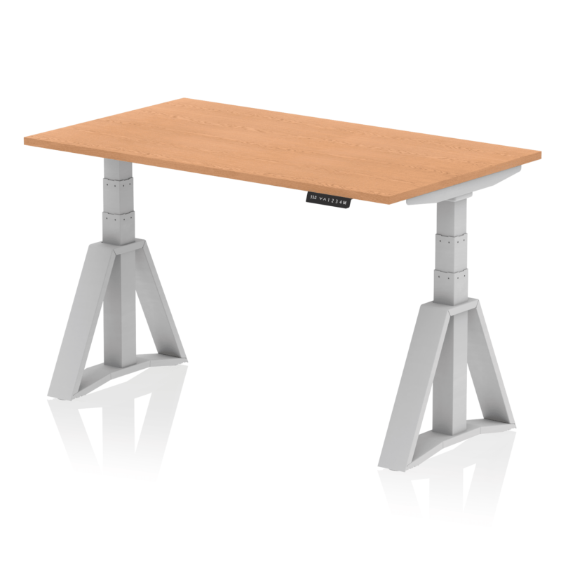 Air Height Adjustable Desk without Cable Ports With Piste Foot - Image 18