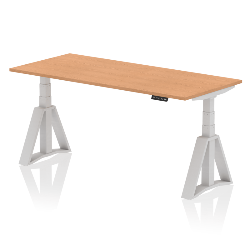 Air Height Adjustable Desk without Cable Ports With Piste Foot - Image 20
