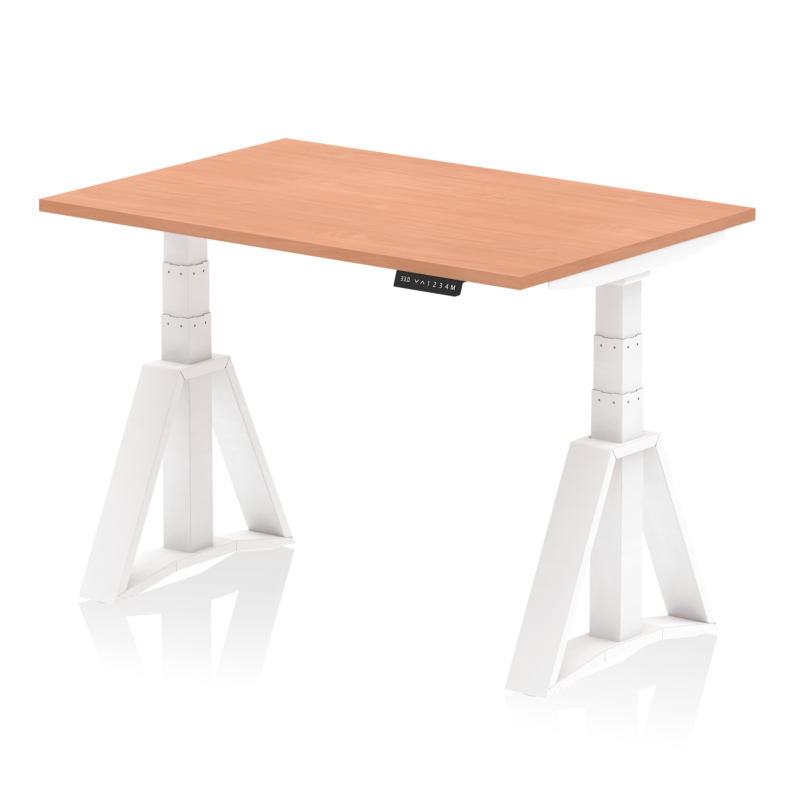 Air Height Adjustable Desk without Cable Ports With Piste Foot - Image 21