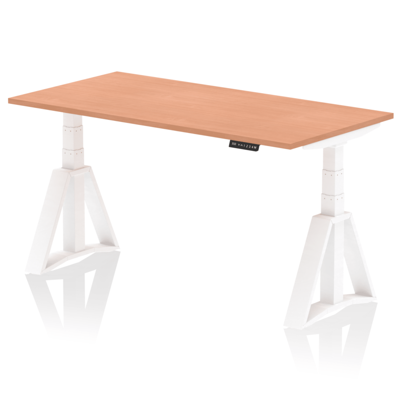 Air Height Adjustable Desk without Cable Ports With Piste Foot - Image 23