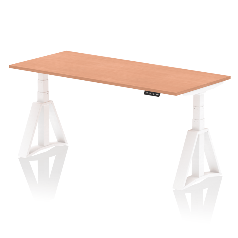 Air Height Adjustable Desk without Cable Ports With Piste Foot - Image 24
