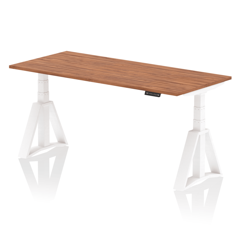 Air Height Adjustable Desk without Cable Ports With Piste Foot - Image 28