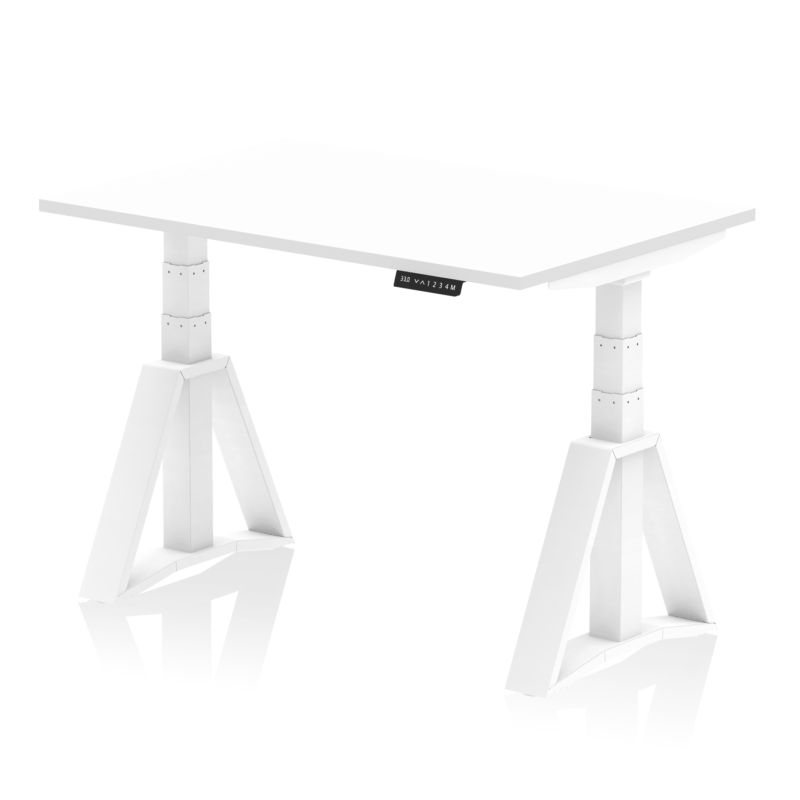 Air Height Adjustable Desk without Cable Ports With Piste Foot - Image 29