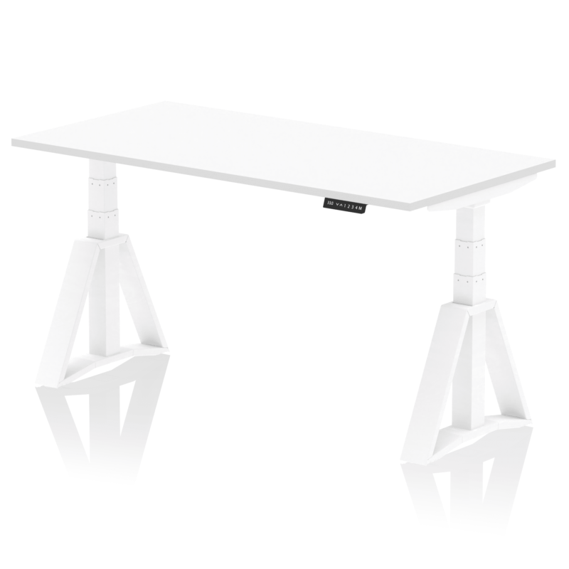 Air Height Adjustable Desk without Cable Ports With Piste Foot - Image 31