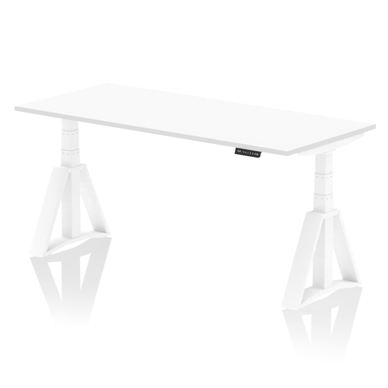 Air Height Adjustable Desk without Cable Ports With Piste Foot - Image 32