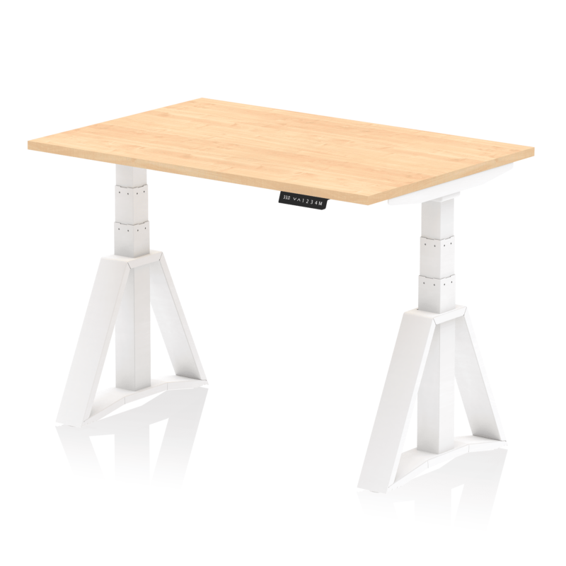 Air Height Adjustable Desk without Cable Ports With Piste Foot - Image 33
