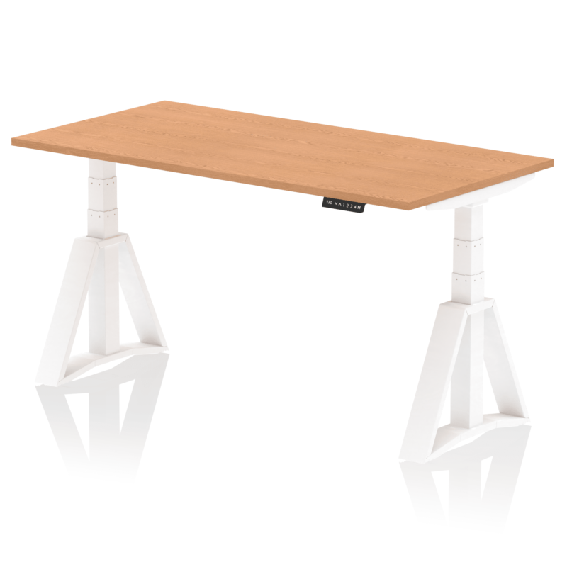 Air Height Adjustable Desk without Cable Ports With Piste Foot - Image 39