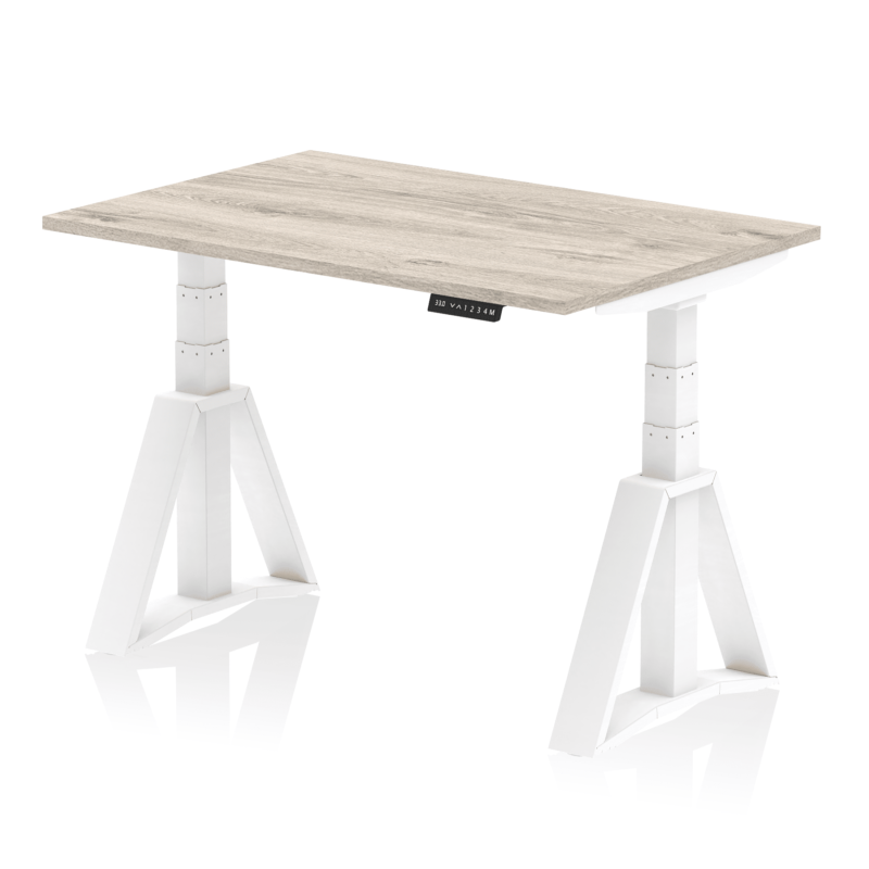 Air Height Adjustable Desk without Cable Ports With Piste Foot - Image 42