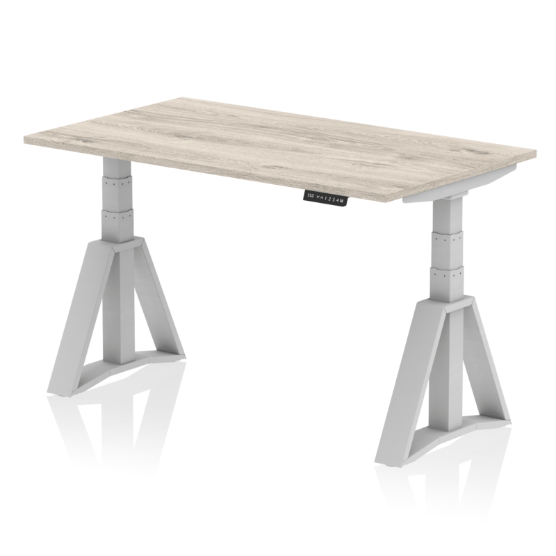 Air Height Adjustable Desk without Cable Ports With Piste Foot - Image 43