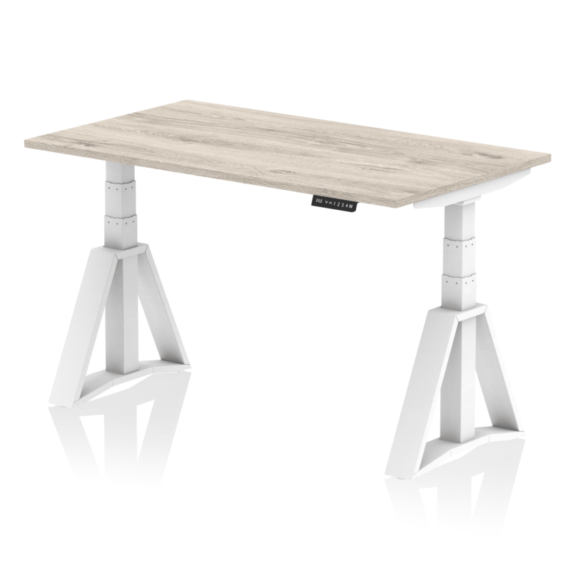 Air Height Adjustable Desk without Cable Ports With Piste Foot - Image 44