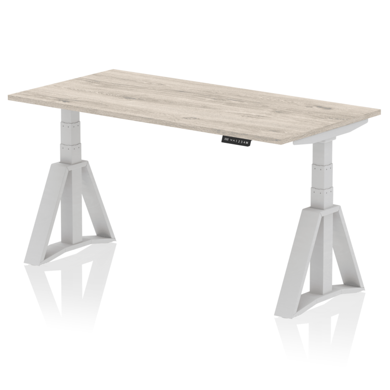 Air Height Adjustable Desk without Cable Ports With Piste Foot - Image 45