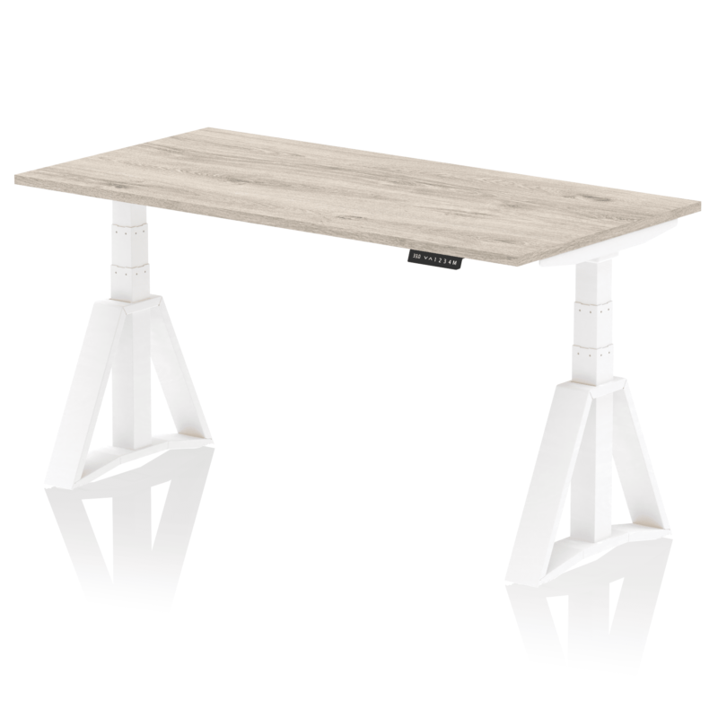 Air Height Adjustable Desk without Cable Ports With Piste Foot - Image 46