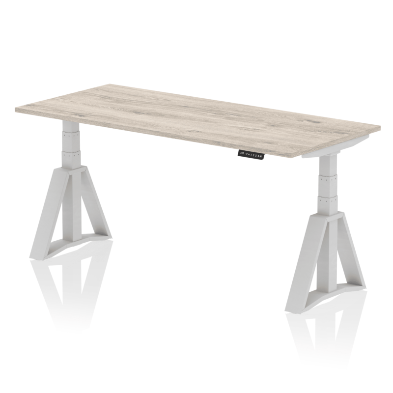 Air Height Adjustable Desk without Cable Ports With Piste Foot - Image 47