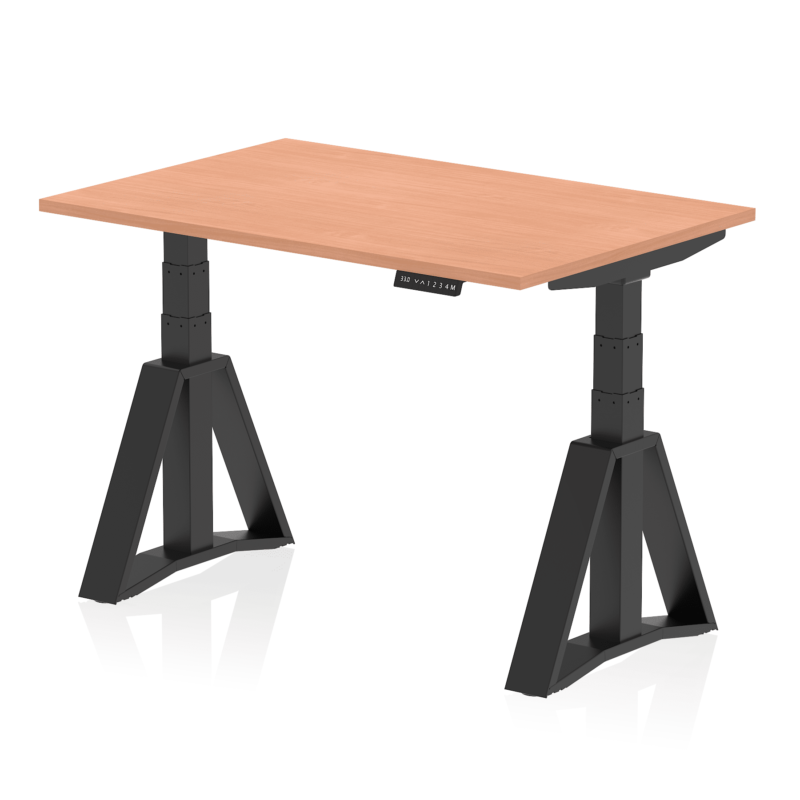 Air Height Adjustable Desk without Cable Ports With Piste Foot - Image 49