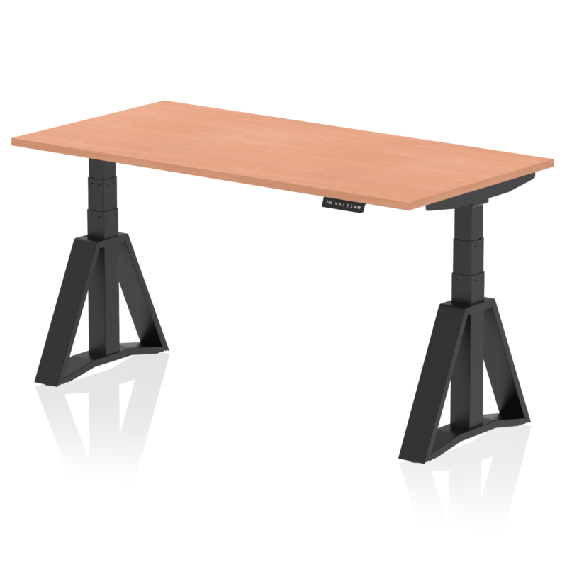 Air Height Adjustable Desk without Cable Ports With Piste Foot - Image 51