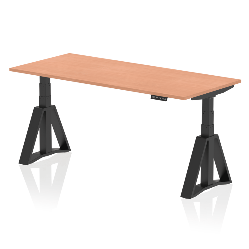 Air Height Adjustable Desk without Cable Ports With Piste Foot - Image 52