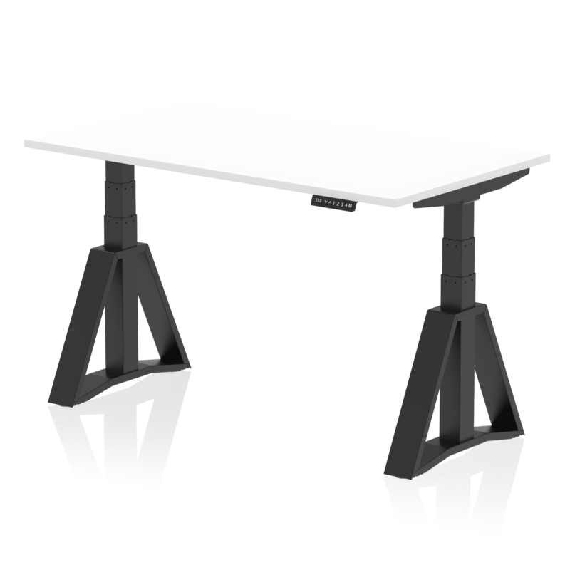 Air Height Adjustable Desk without Cable Ports With Piste Foot - Image 58
