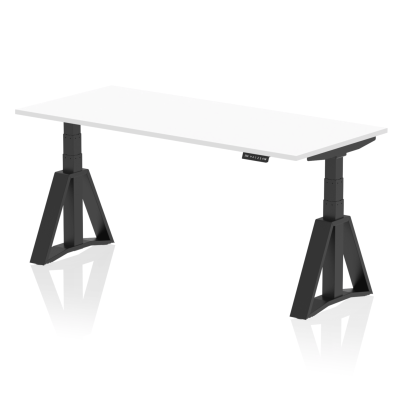 Air Height Adjustable Desk without Cable Ports With Piste Foot - Image 60