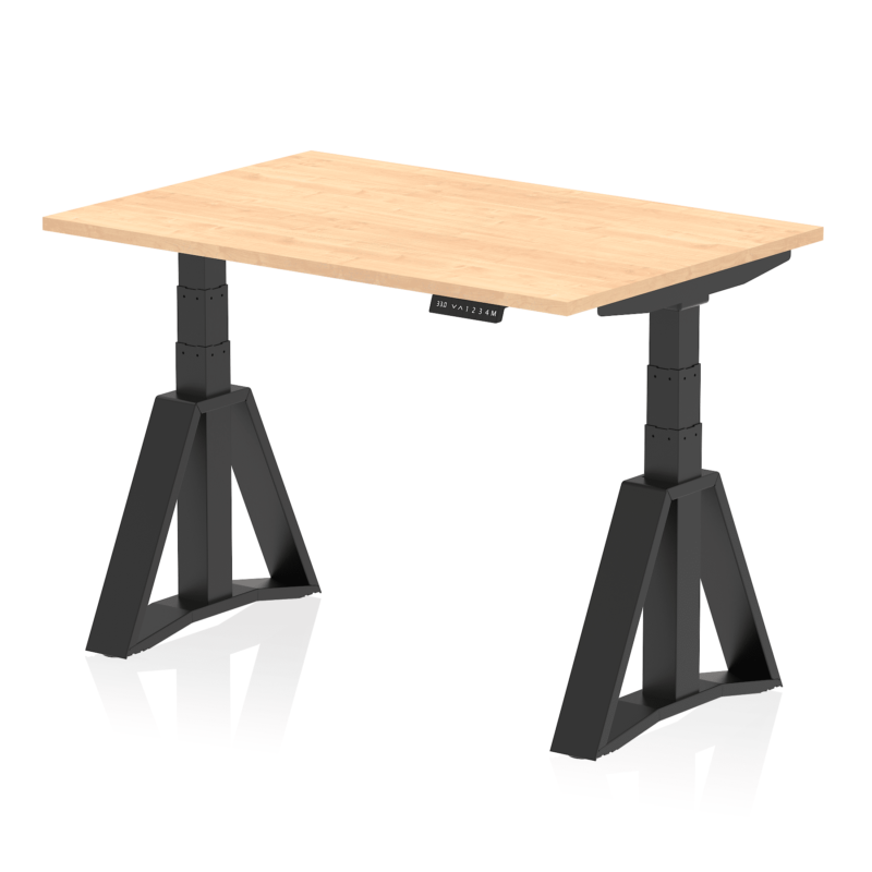 Air Height Adjustable Desk without Cable Ports With Piste Foot - Image 61