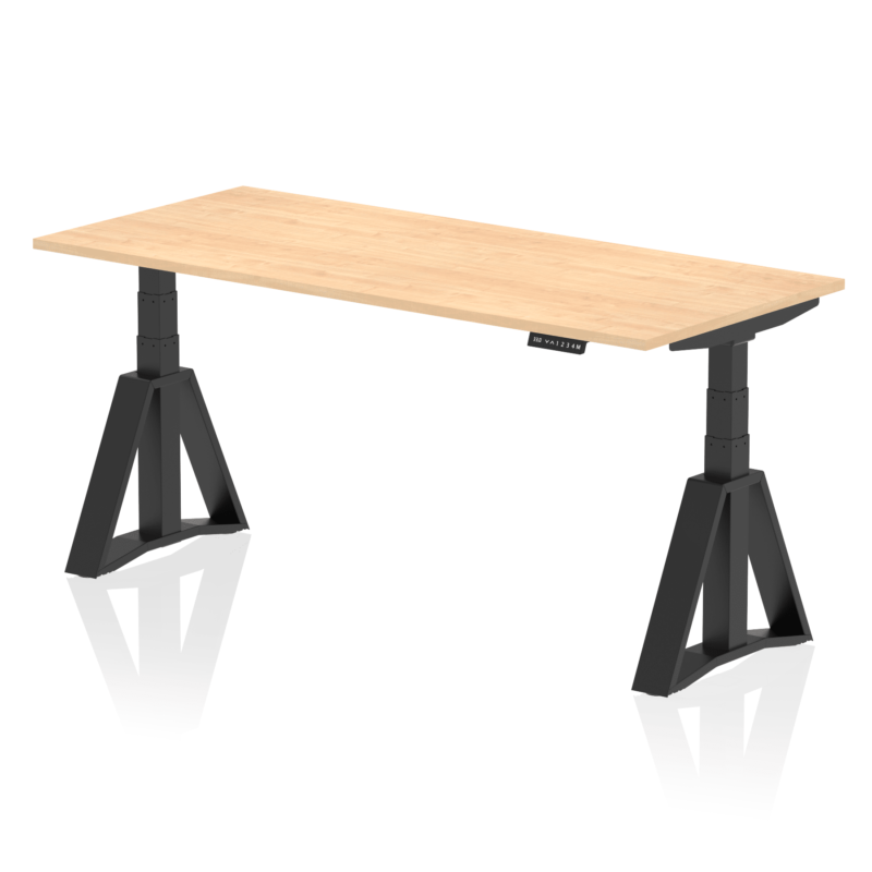 Air Height Adjustable Desk without Cable Ports With Piste Foot - Image 64