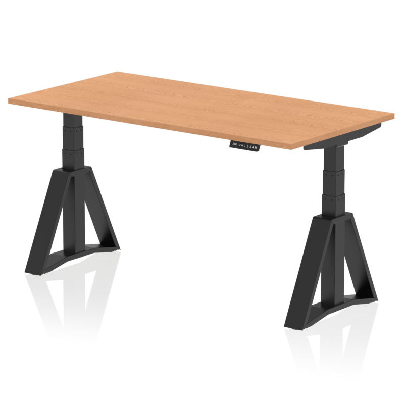 Air Height Adjustable Desk without Cable Ports With Piste Foot - Image 67
