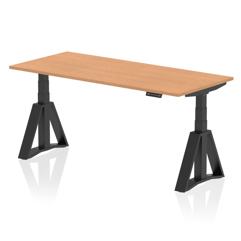 Air Height Adjustable Desk without Cable Ports With Piste Foot - Image 68