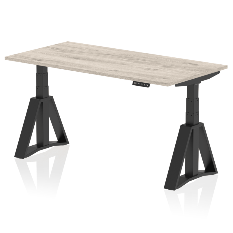 Air Height Adjustable Desk without Cable Ports With Piste Foot - Image 71