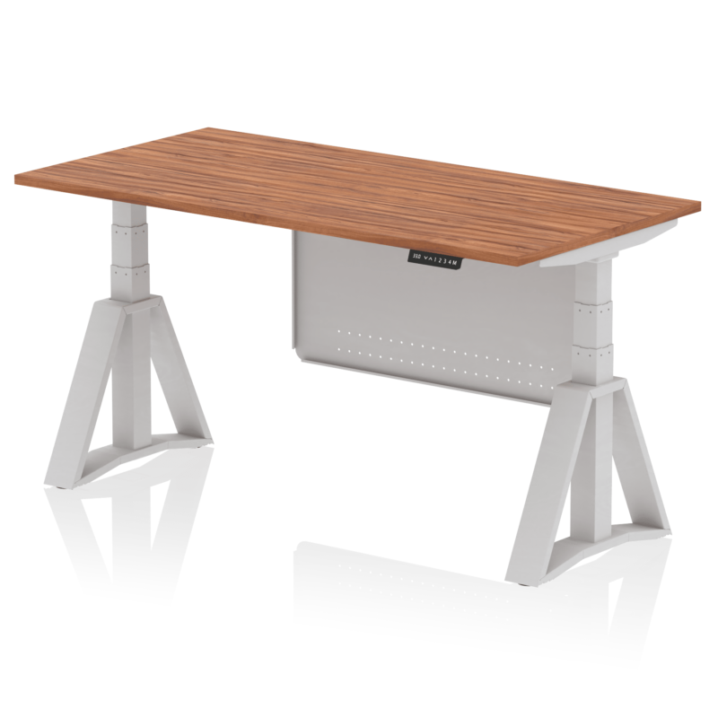 Air Height Adjustable Desk without Cable Ports With Steel Modesty Panel With Piste Foot - Image 7