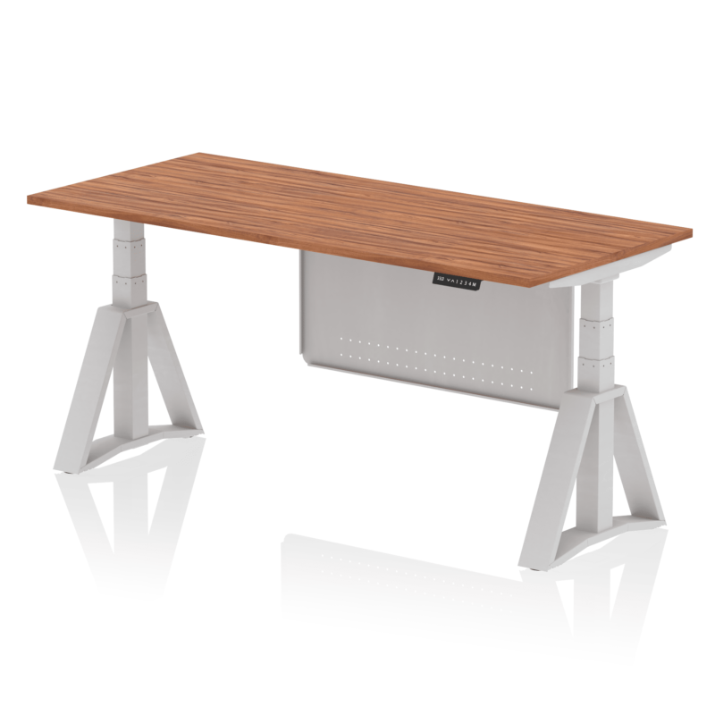 Air Height Adjustable Desk without Cable Ports With Steel Modesty Panel With Piste Foot - Image 8