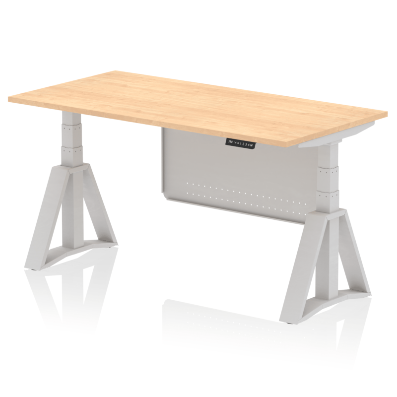 Air Height Adjustable Desk without Cable Ports With Steel Modesty Panel With Piste Foot - Image 15
